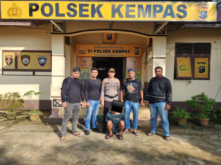 Polsek Kempas Bekuk Pelaku Penusukan Pasar Malam Jembatan Rumbai
